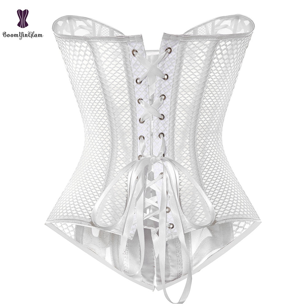 Lace Up Overbust Corset